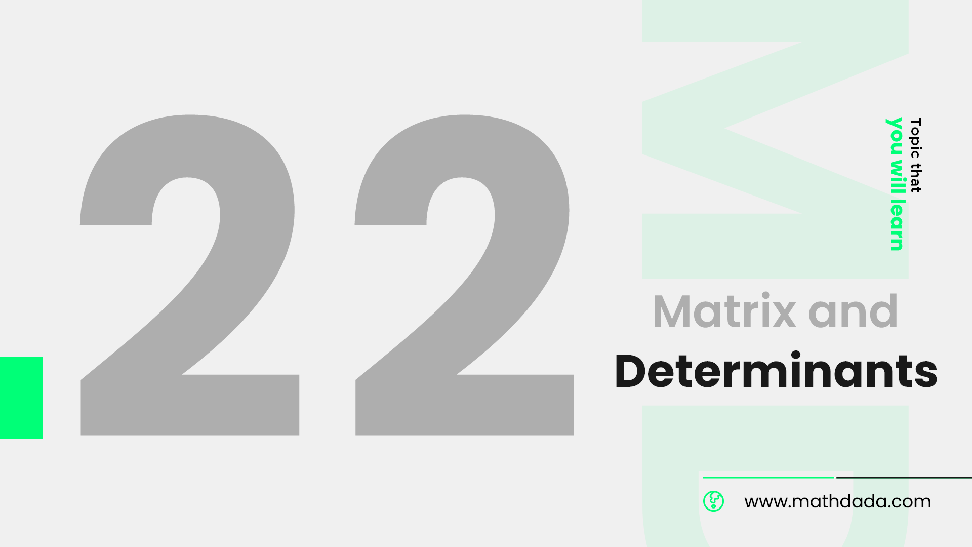 Matrix and Determinants