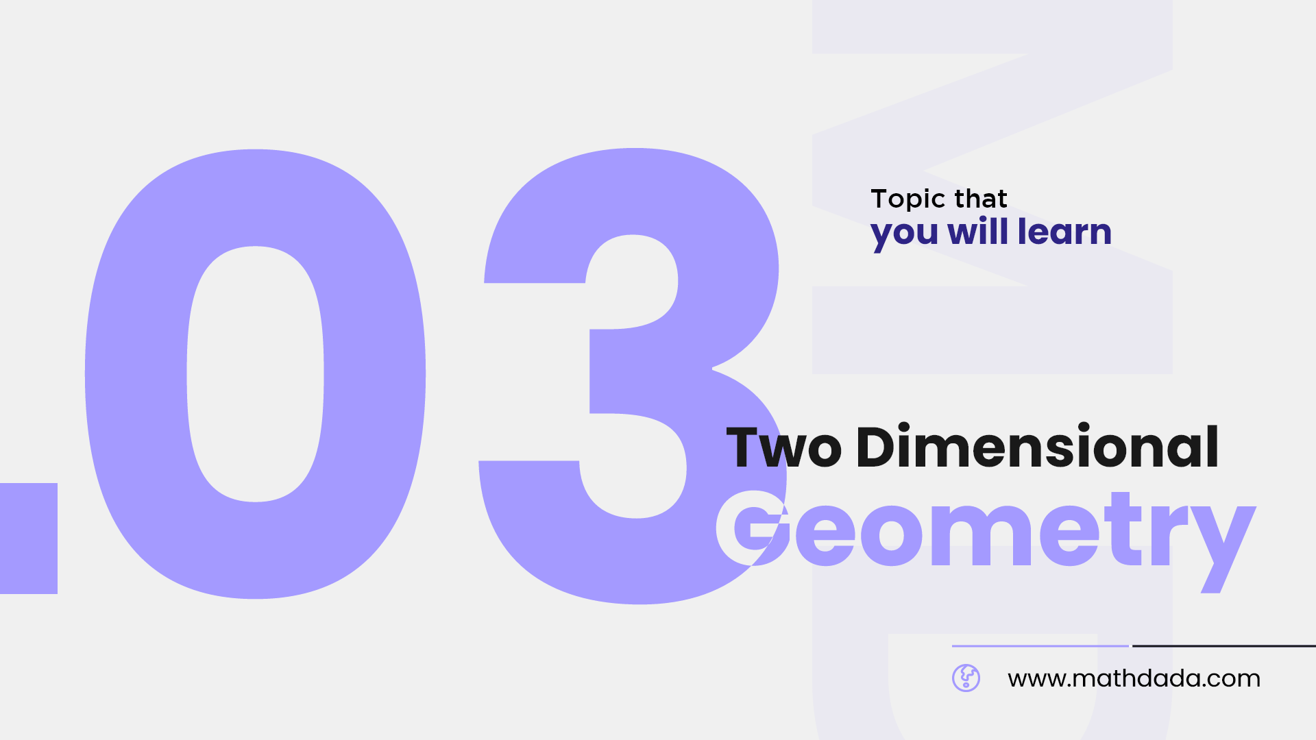 Two Dimensional Geometry